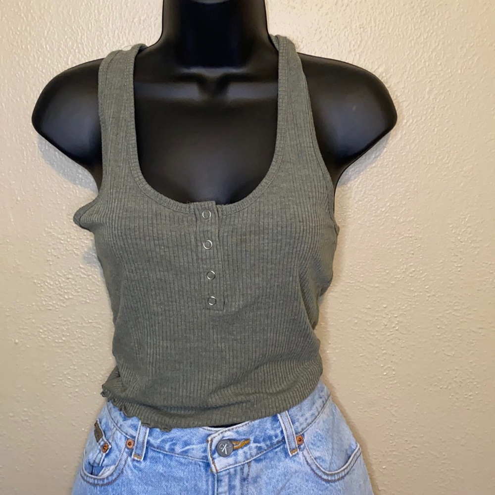 Green tank top
